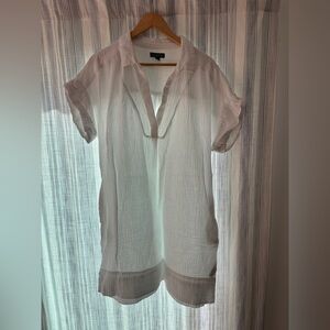 J. Crew White Button Down Swim Coverup or Dress